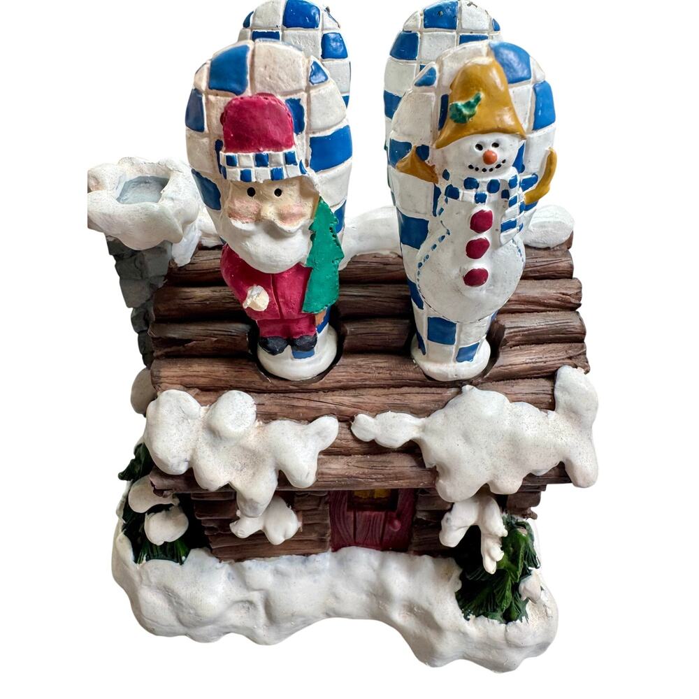 Vintage Market Centre Christmas Cabin Cheese Spreaders Set of 4 Hard to Find